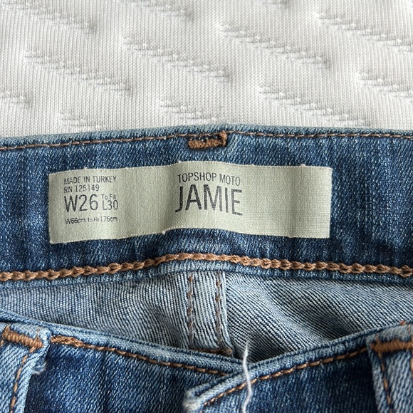 Great condition Top Shop high rise jeans - Picture 2 of 3